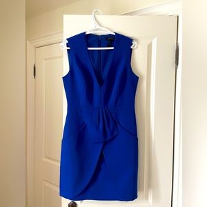 BCBG Blue Mini Dress with pockets (Size 6)